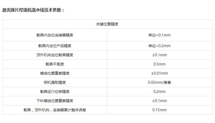 在线式双头CCS镍片激光焊接机